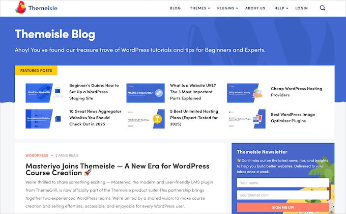 Themeisle blog page Themeisle blog page