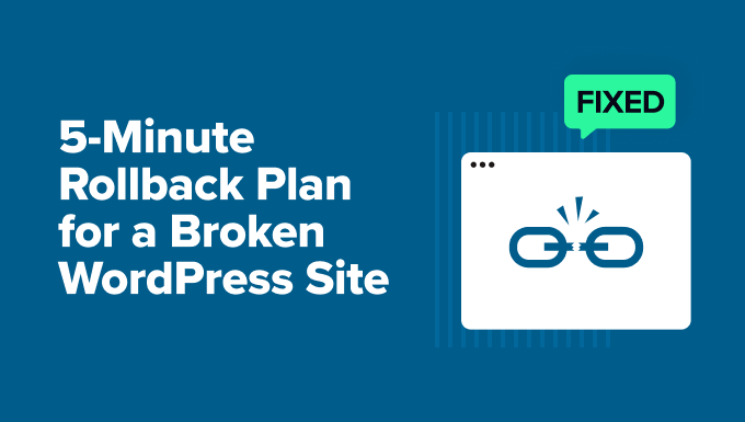 WordPress Update Broke Your Site? Here’s a 5-Minute Rollback Plan