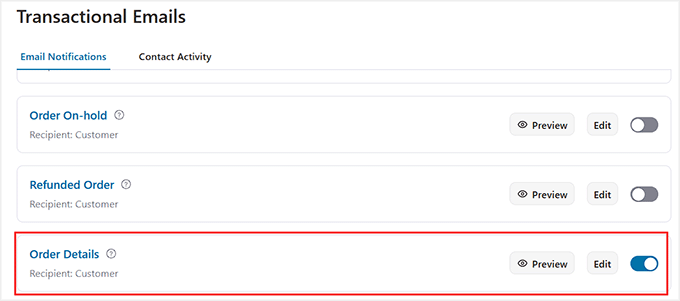 Activate order details email in FunnelKit Automations Activate order details email in FunnelKit Automations