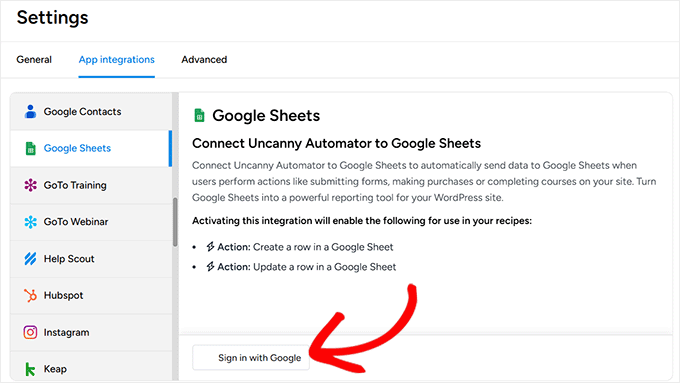 Visit the Google Sheets page