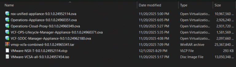 VCF 9.x Bringup Series – Part3: Downloading Binaries to the VCF Installer Appliance - vExpert Consultancy