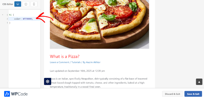 Live preview of CSS snippets Live preview of CSS snippets