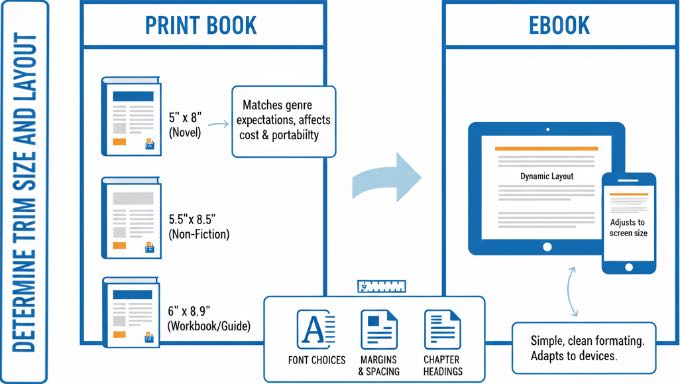Determine the Trim Size and Layout for Your Book