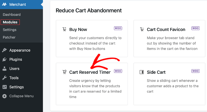 Cart Reserved Timer Module in Merchant