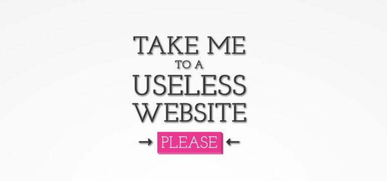 20 Useless Websites to Waste Your Time