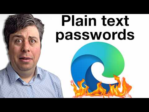Edge Stores Passwords in Plain Text
