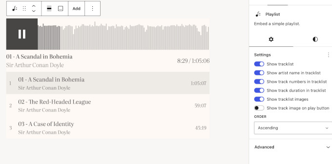 New playlist block in WordPress 7.1 New playlist block in WordPress 7.1