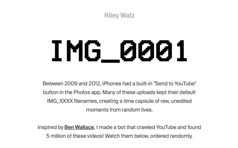This Website Found More Than 5 Million Forgotten iPhone Videos… and It’s Weirdly Emotional